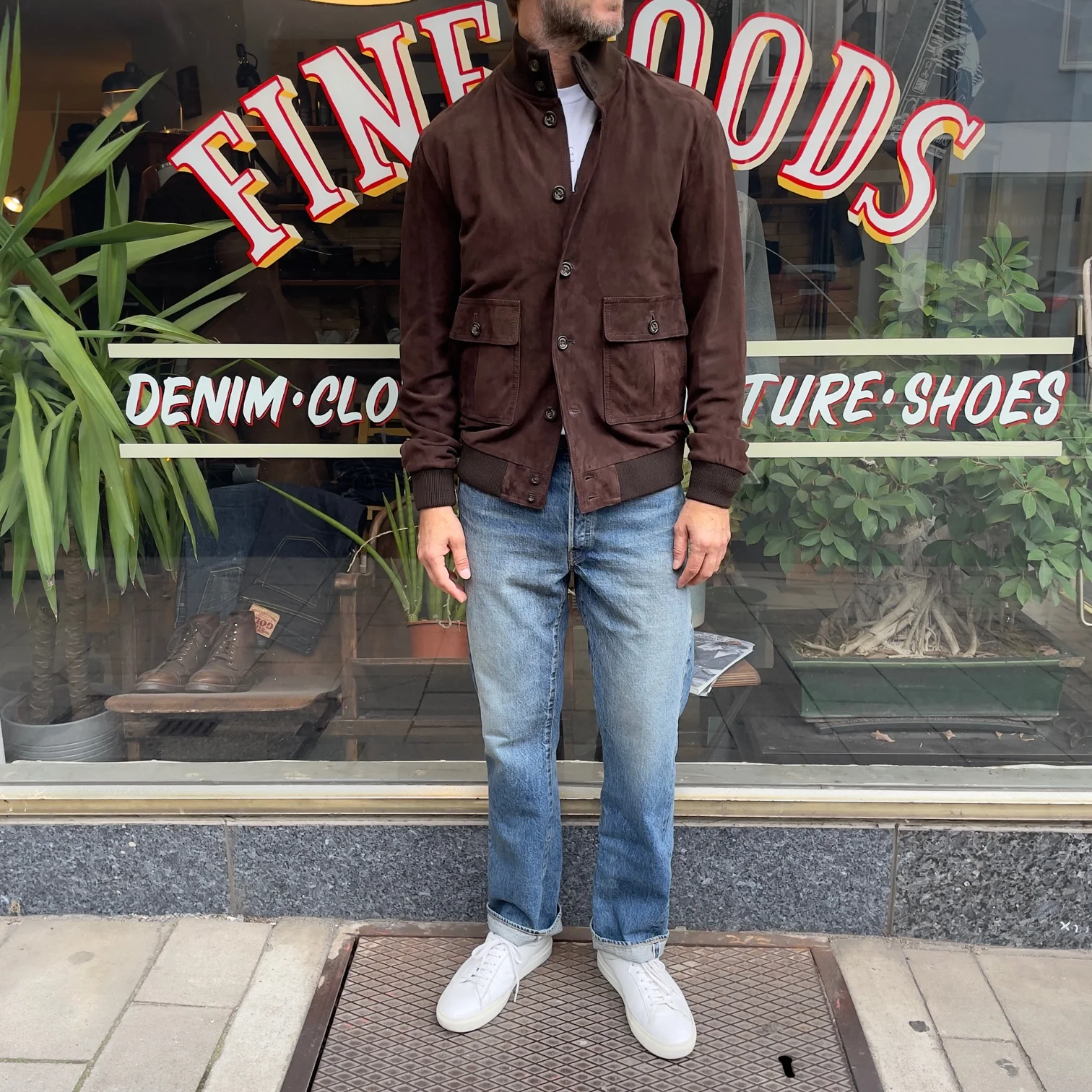 valstar | valstarino regular-fit lined suede bomber jacket caffè - Image 2