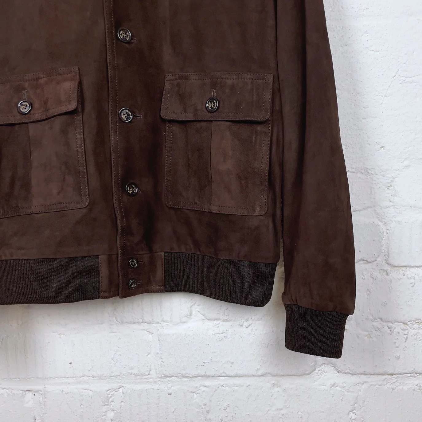 valstar | valstarino regular-fit lined suede bomber jacket caffè - Image 5
