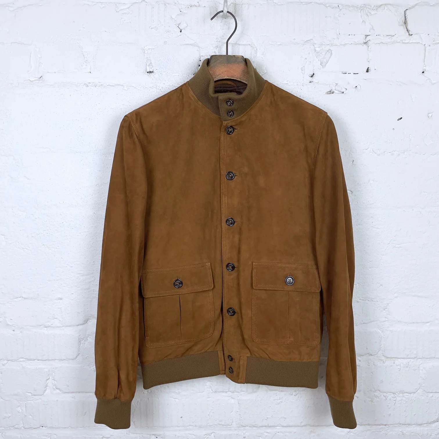 valstar | valstarino regular-fit lined suede bomber jacket sandal