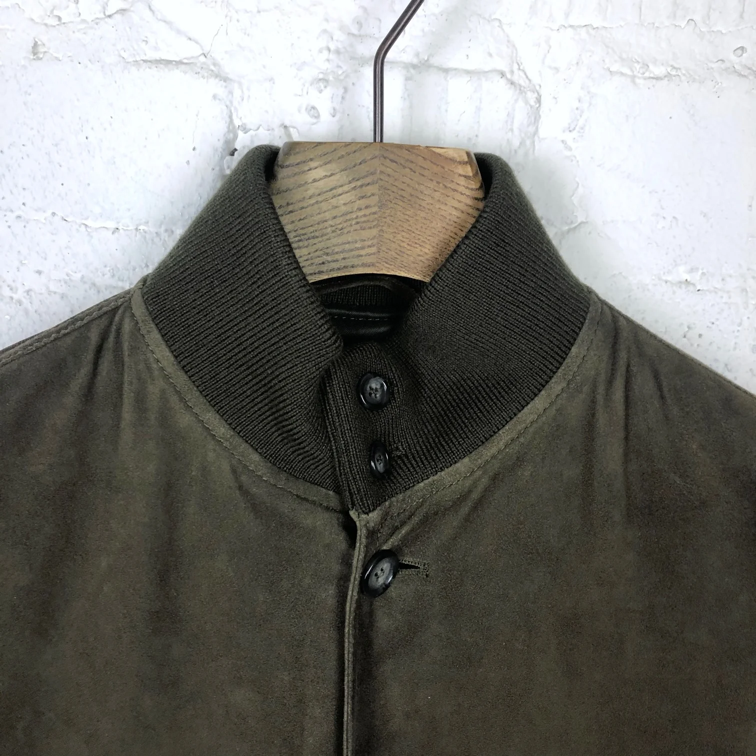 valstar | valstarino slim-fit lined suede bomber jacket muschio - Image 4