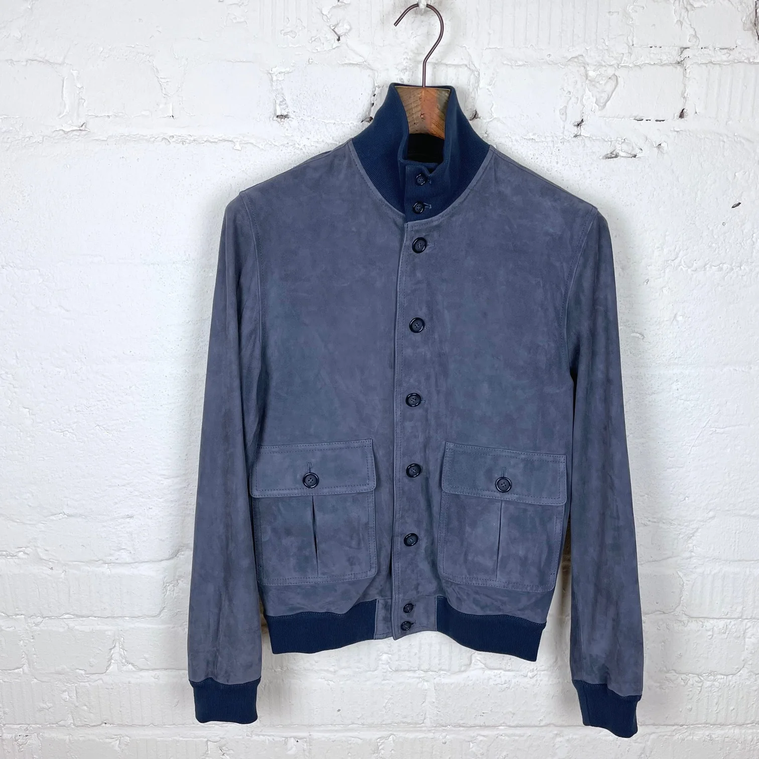valstar | valstarino slim-fit unlined suede bomber jacket balena