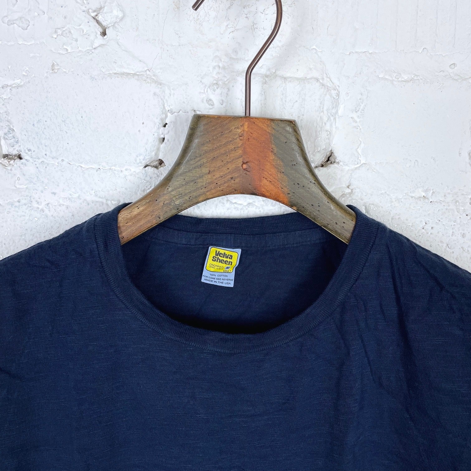 velva sheen | rolled s-s tee navy - Image 3