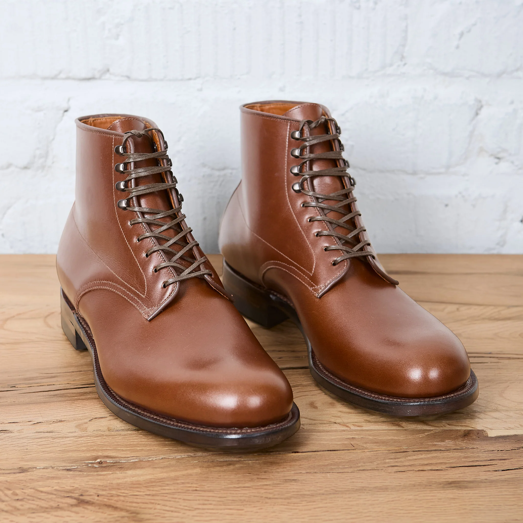 viberg | navvy boot - cognac vocalou calf - Image 3