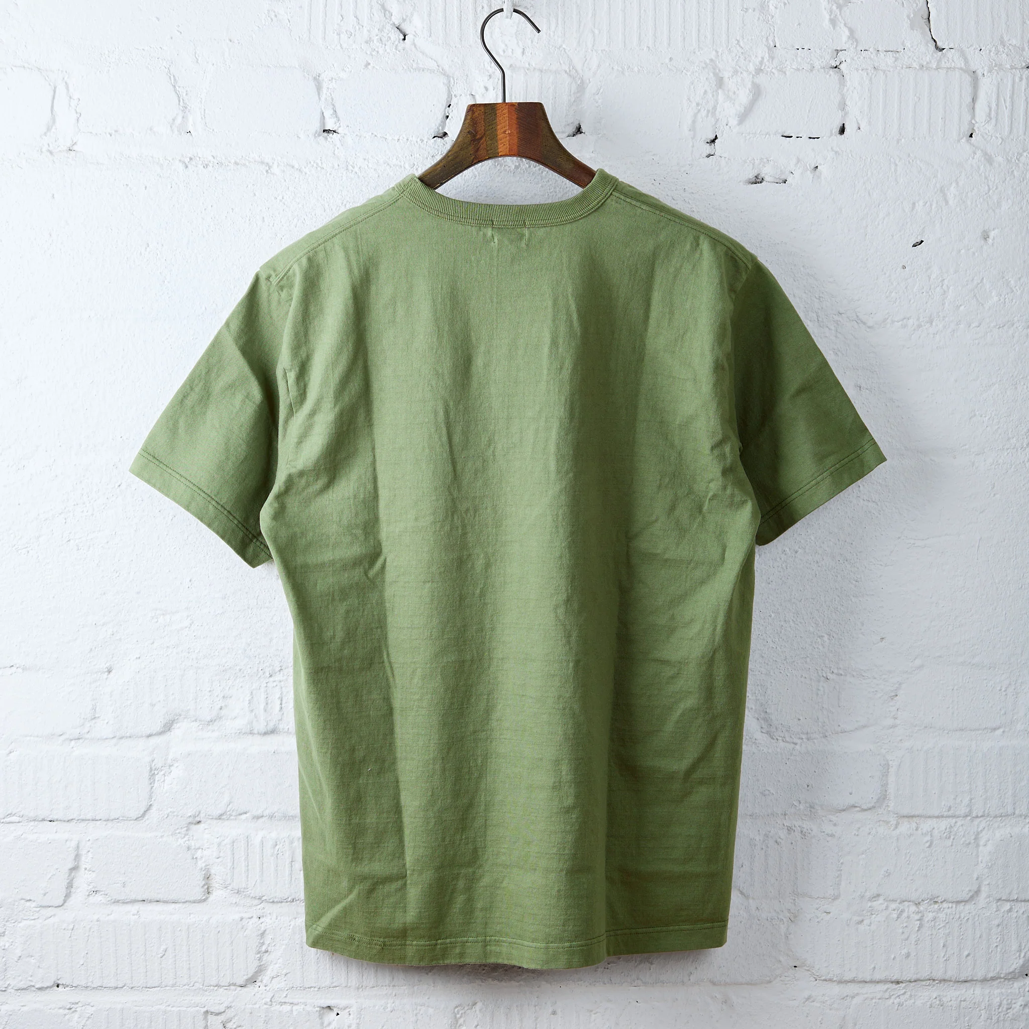 whitesville | heavyweight pocket t-shirt olive - Image 3