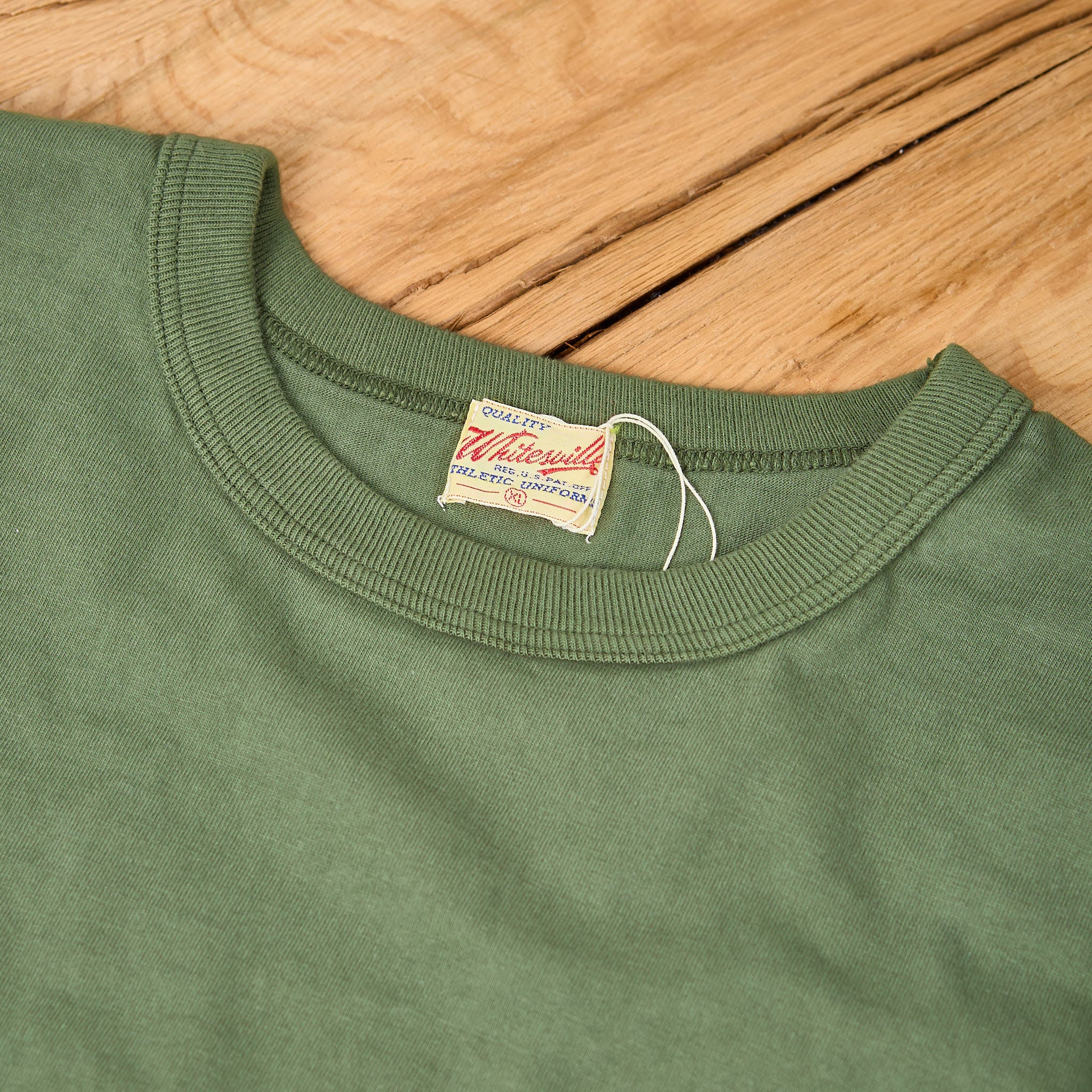 whitesville | heavyweight pocket t-shirt olive - Image 4