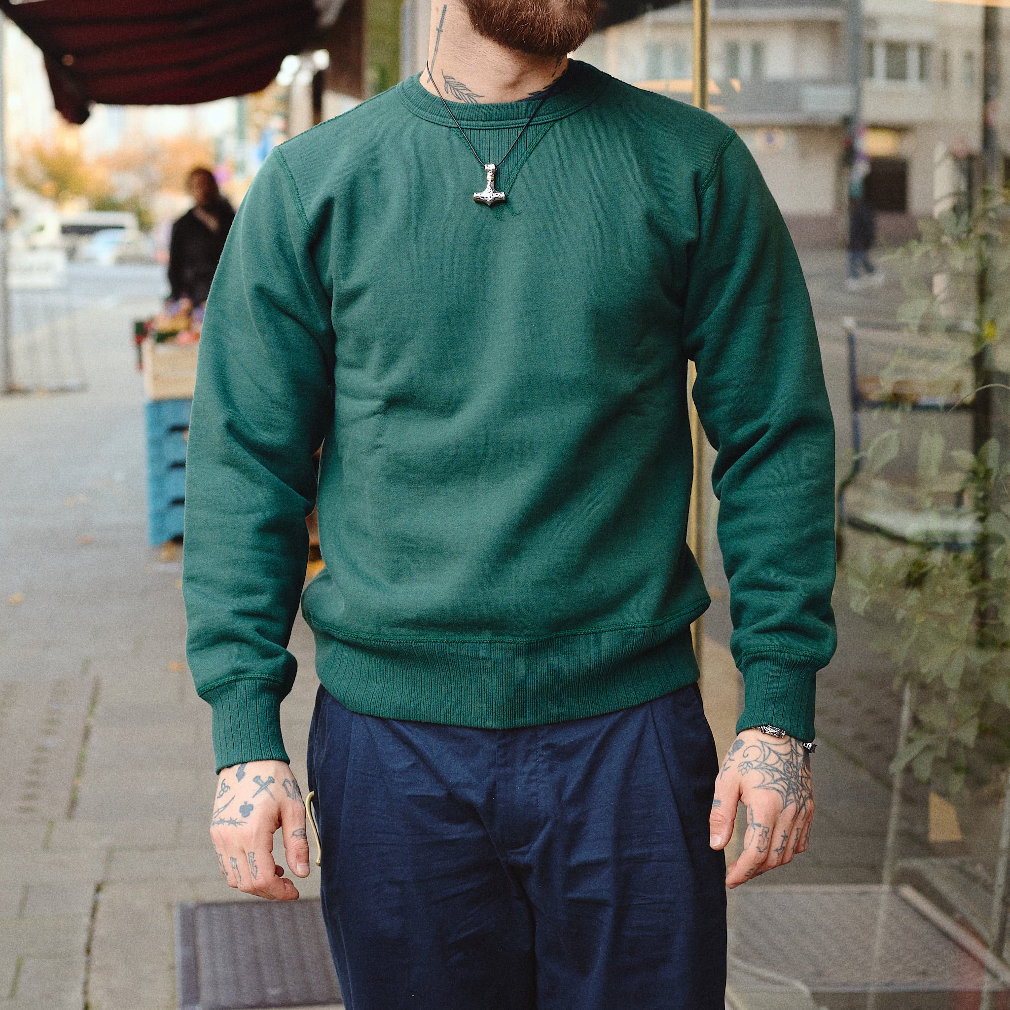 whitesville | wv67728 heavy sweat shirt - green - Image 2