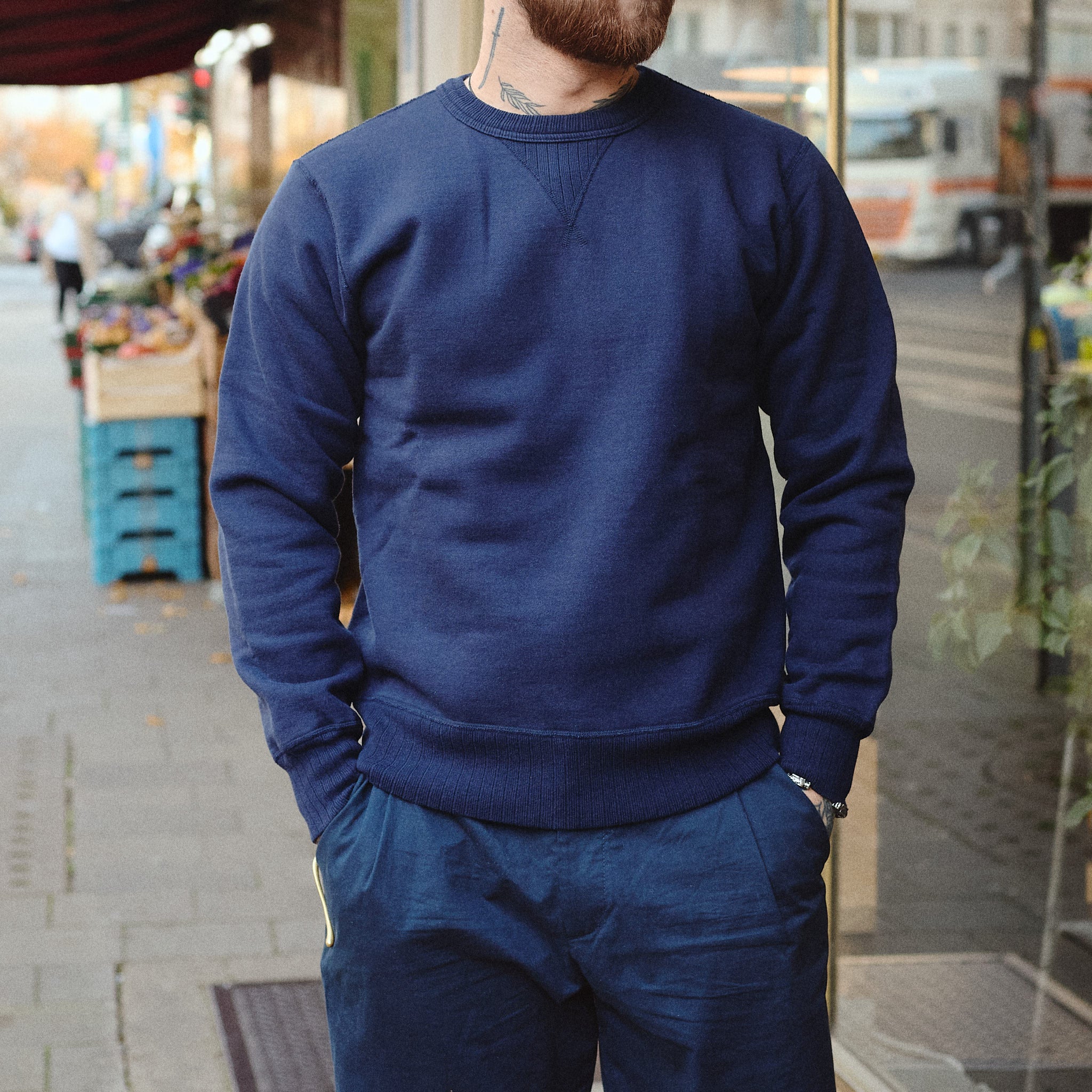 whitesville | wv67728 heavy sweat shirt - navy - Image 2