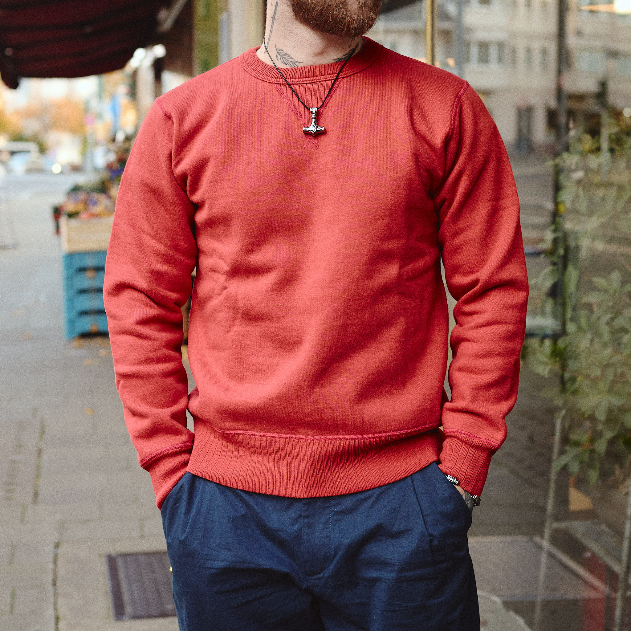 whitesville | wv67728 heavy sweat shirt - red - Image 2