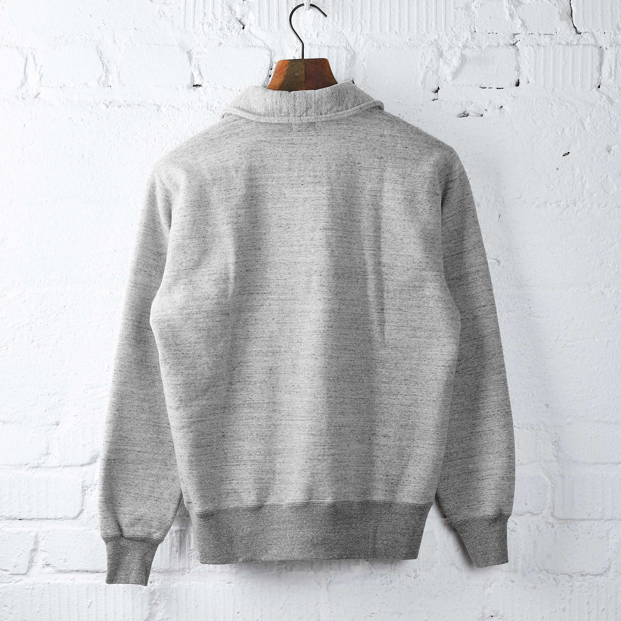 whitesville | wv69617 half zip sweat shirt "monroe" - h.gray - Image 2