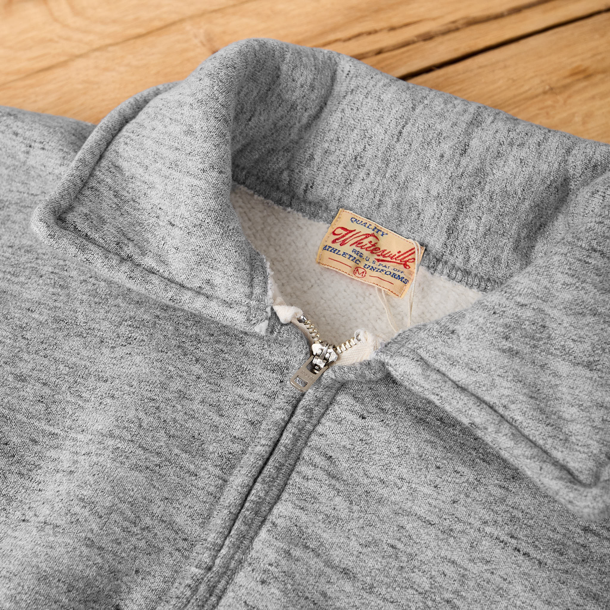 whitesville | wv69617 half zip sweat shirt "monroe" - h.gray - Image 3