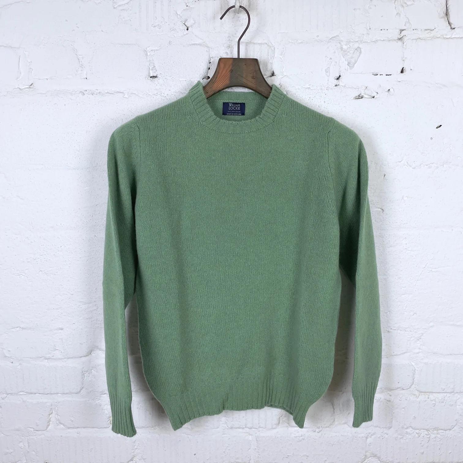 william lockie x stuf|f | gullan super geelong crew neck - sage