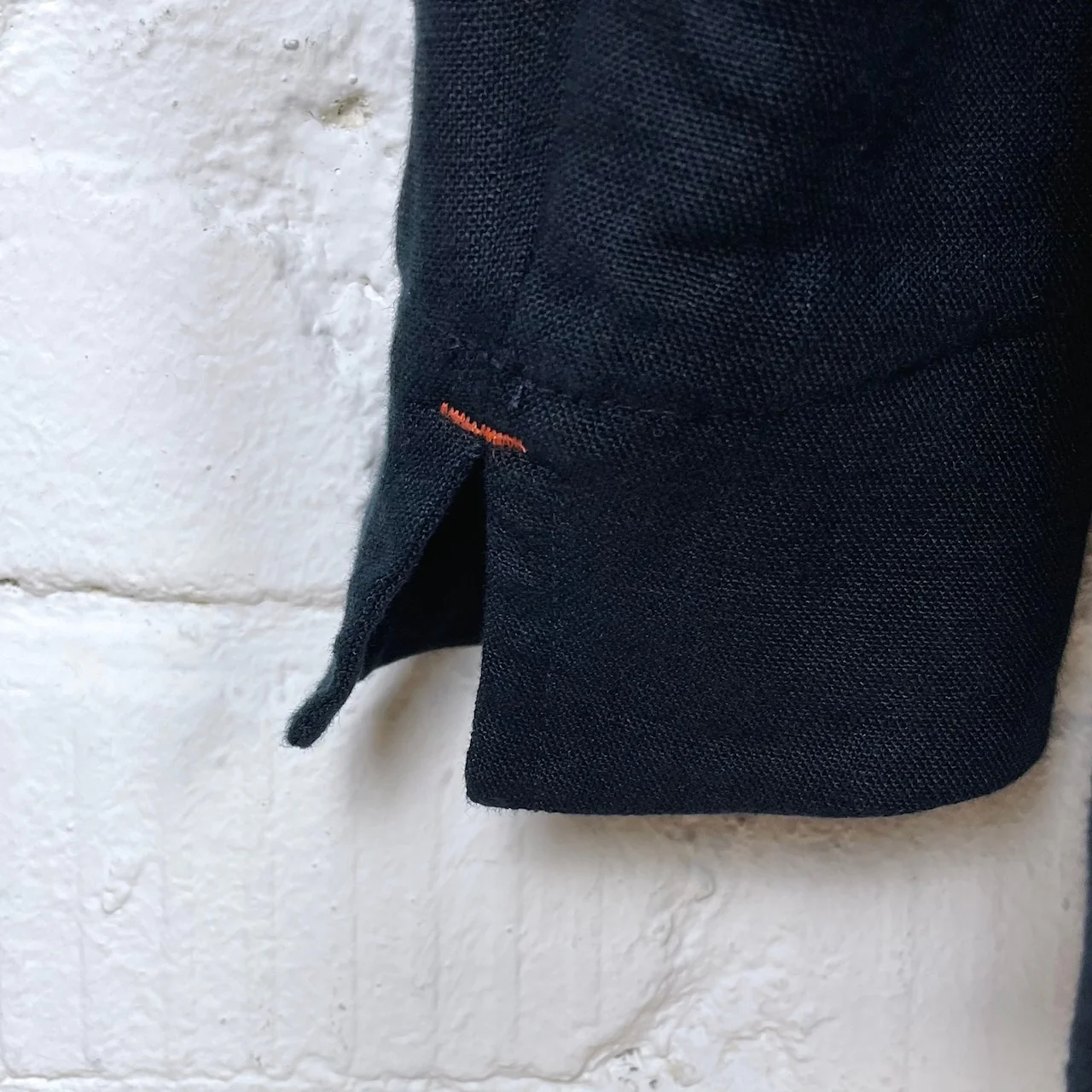 workhouse | chinvest jacket in navy linen - Image 9