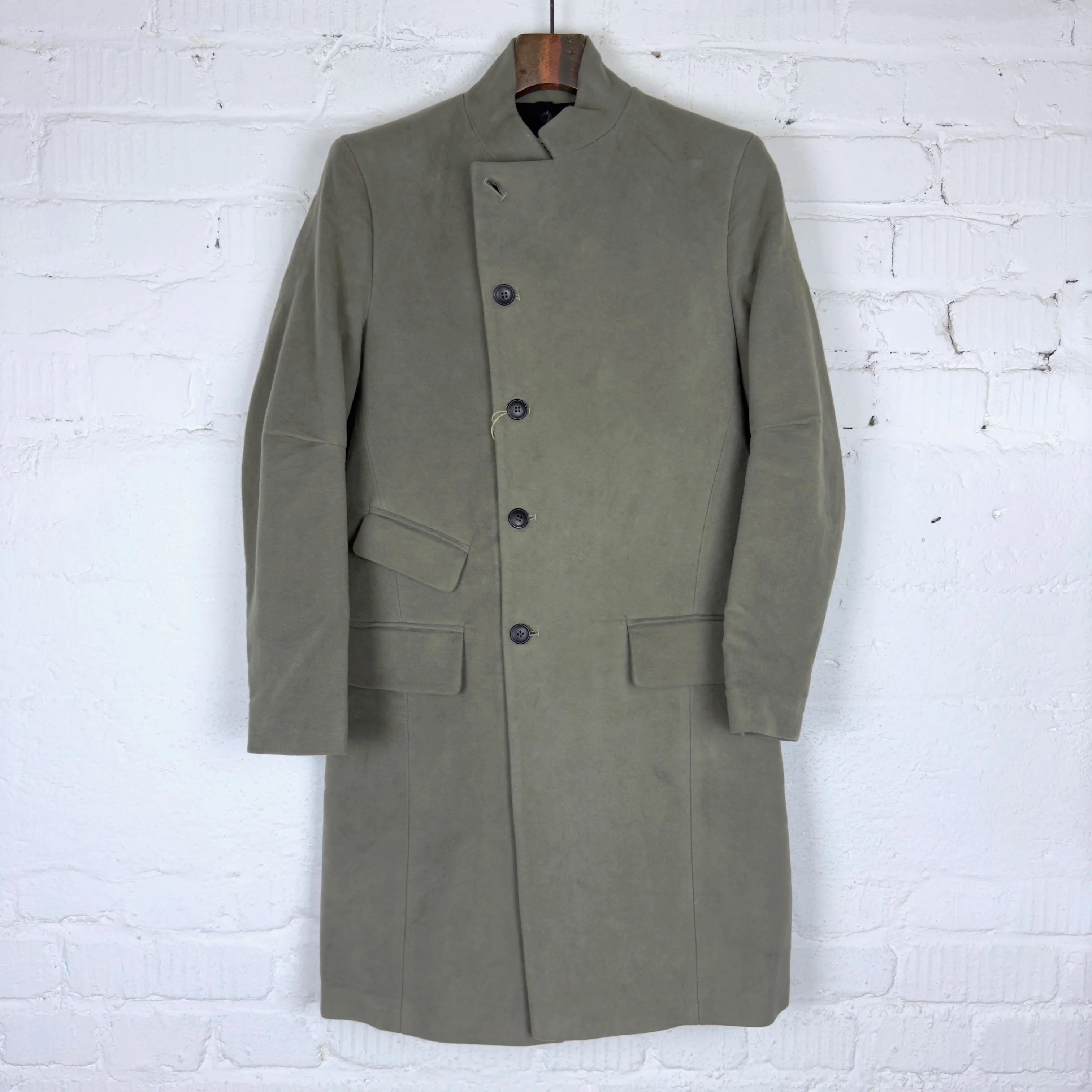workhouse | east end coat moleskin dark lovat