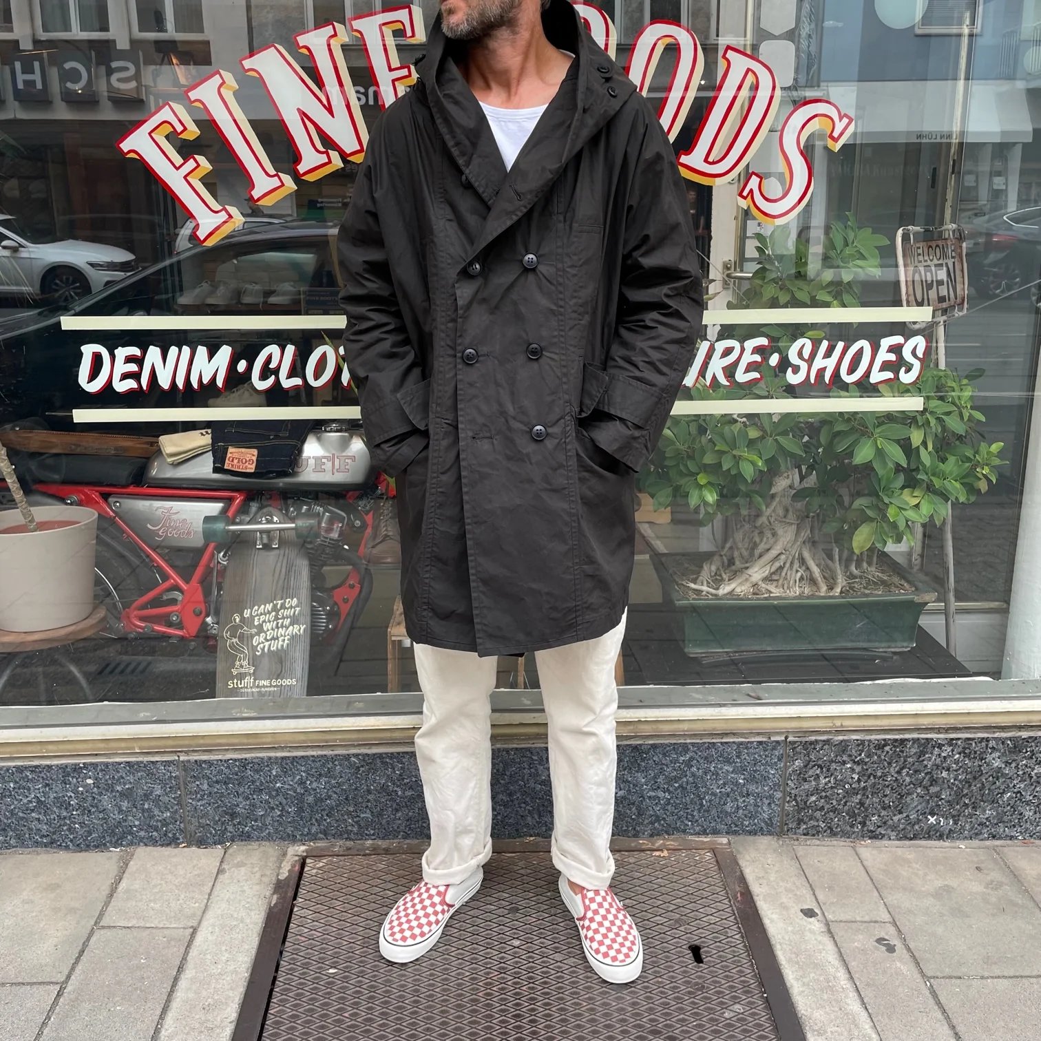 workhouse | fisherman long coat dark olive - Image 2