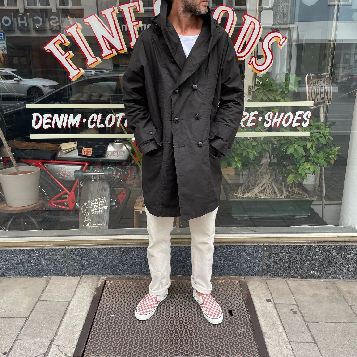 workhouse | fisherman long coat dark olive - Image 4