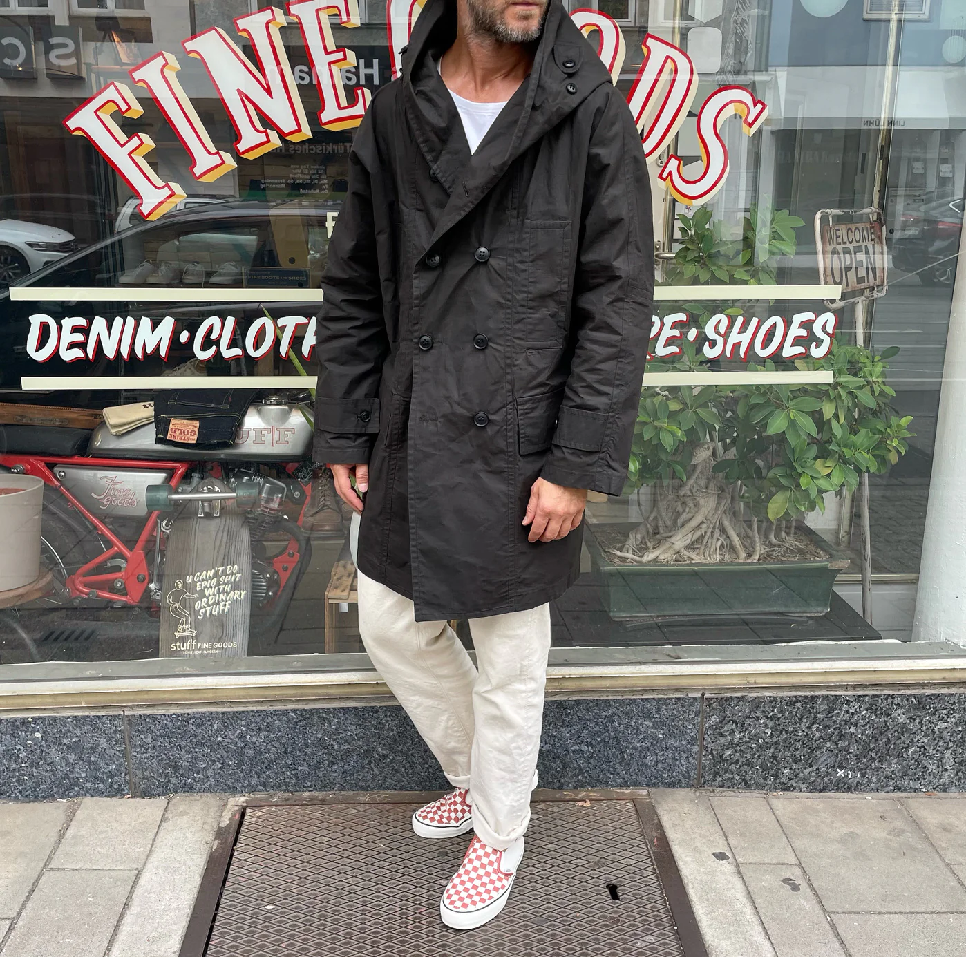 workhouse | fisherman long coat dark olive - Image 5