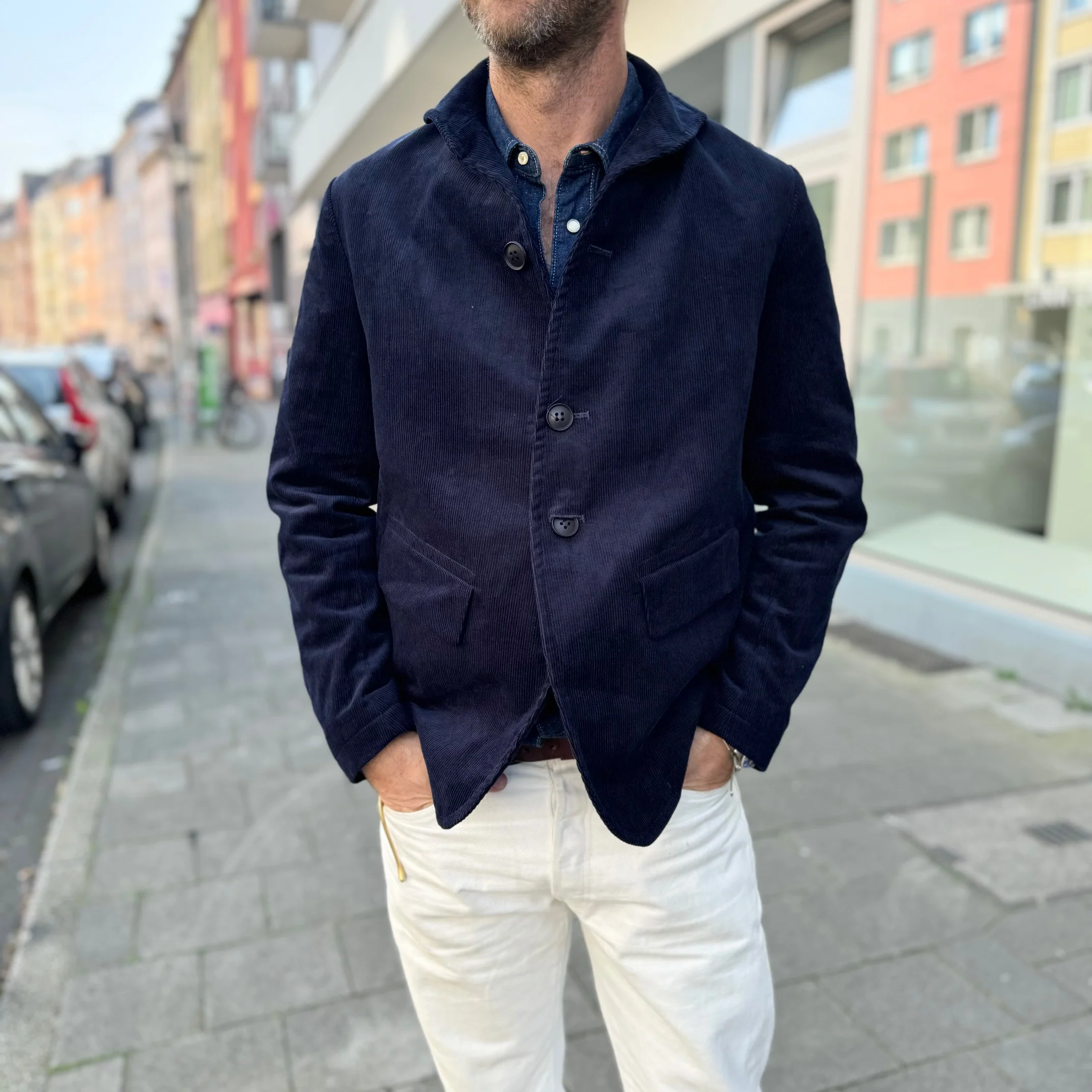workhouse | orbal jacket navy corduroy - Image 2