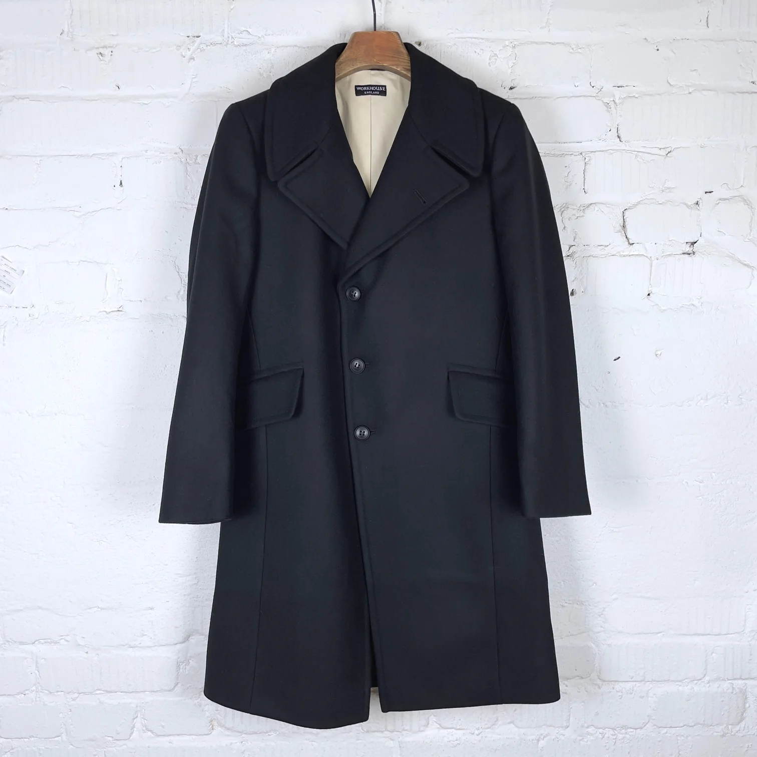 workhouse | pip coat italian cashmere black