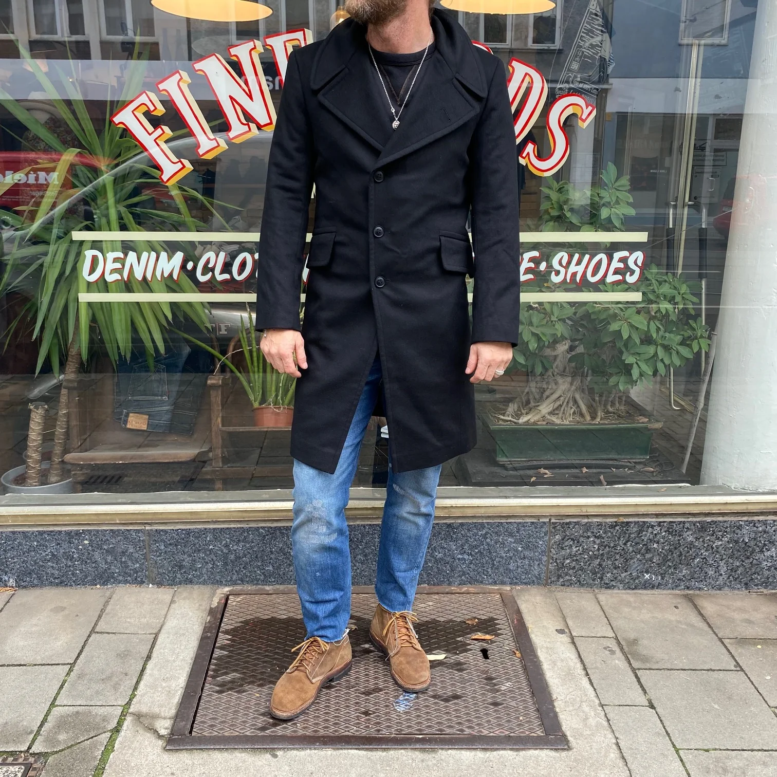 workhouse | pip coat italian cashmere black - Image 2