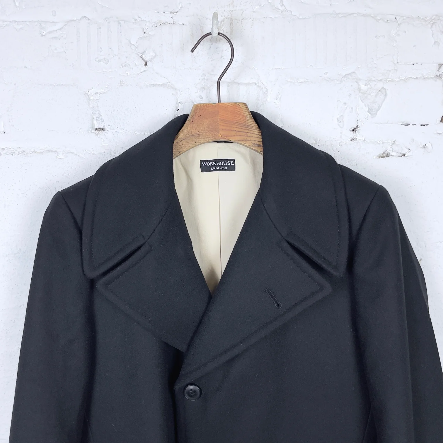workhouse | pip coat italian cashmere black - Image 3