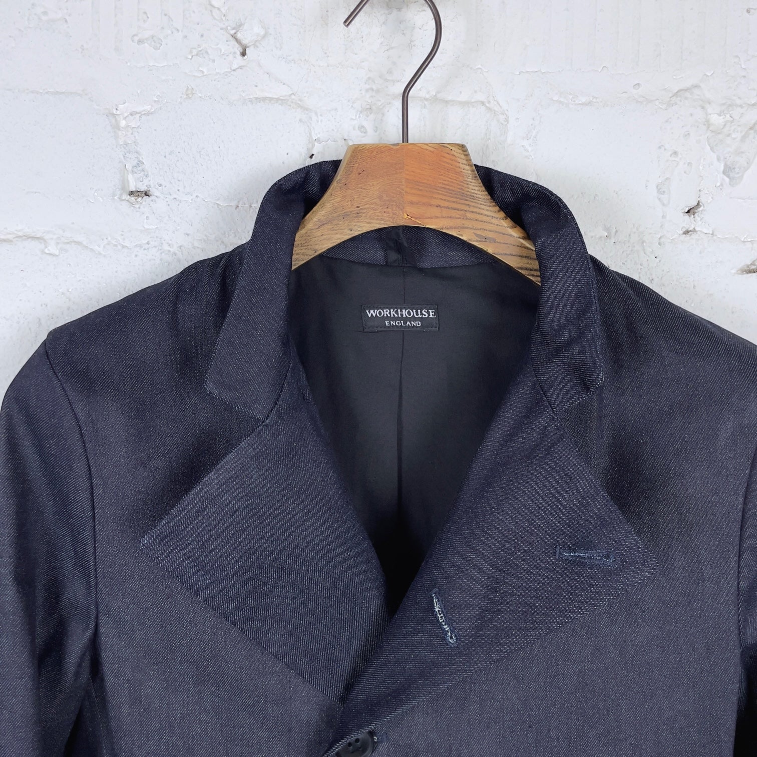 workhouse x stuf|f | east end coat in dark denim (nos) - Image 5