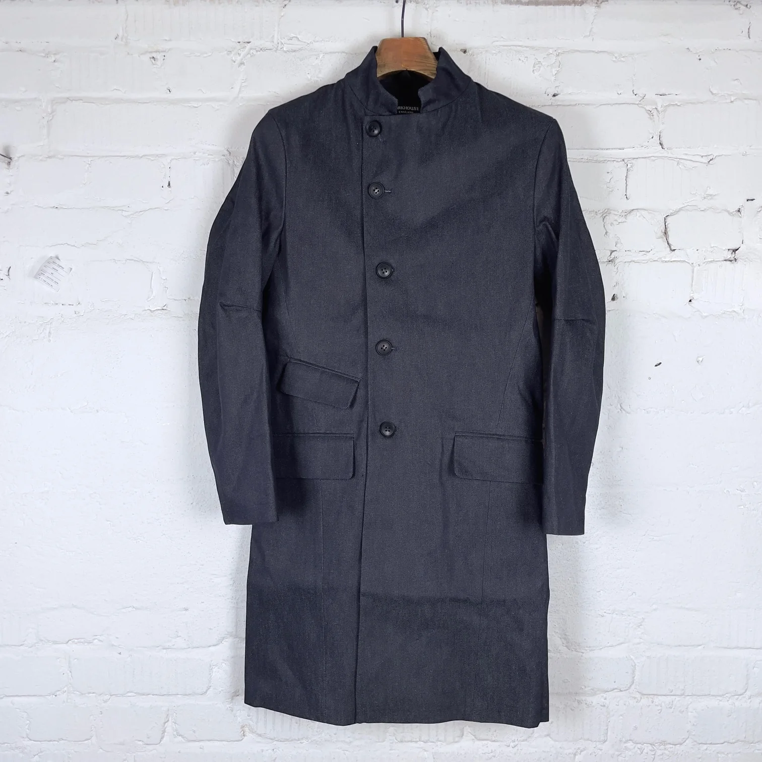 workhouse x stuf|f | east end coat in dark denim (nos) - Image 7