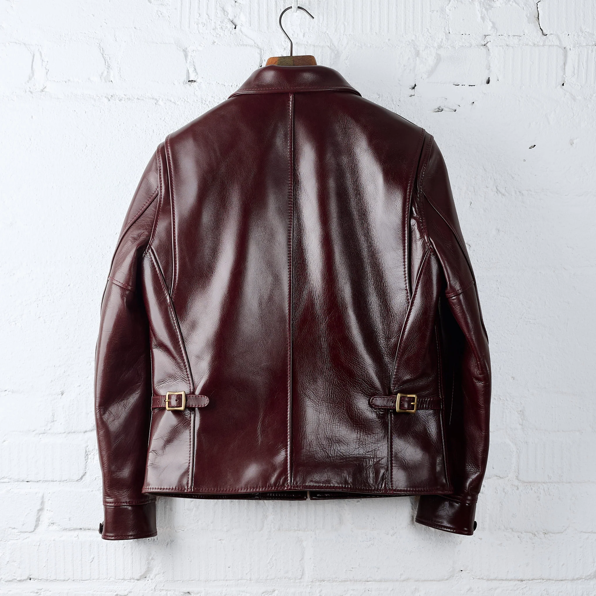 y'2 leather | aniline steer single riders (lsr-42)- cherry - Image 3