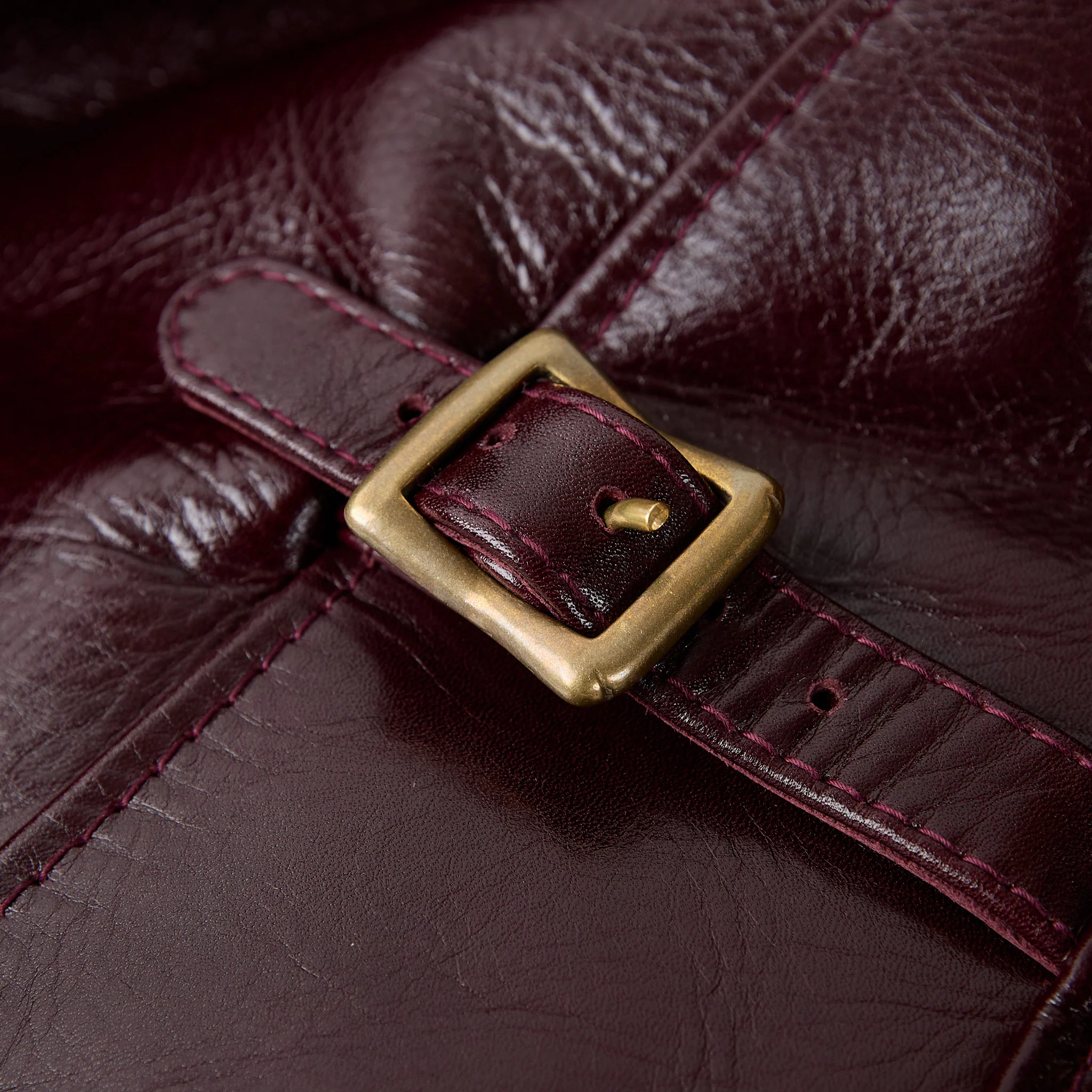 y'2 leather | aniline steer single riders (lsr-42)- cherry - Image 7