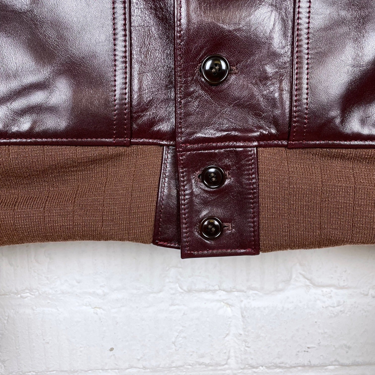 y'2 leather | civilian model a-1 jacket (lb-149) - cherry - Image 4