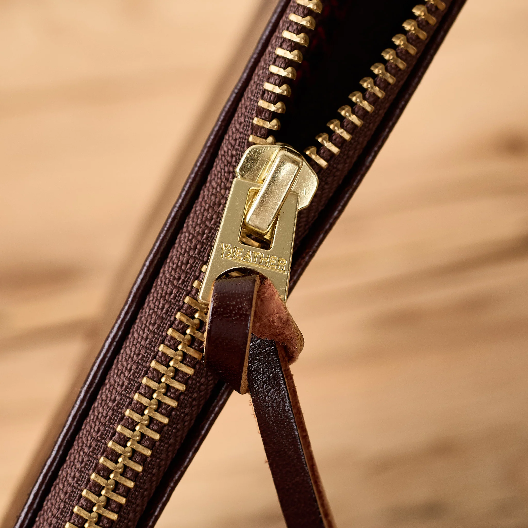 y'2 leather | horse hide leather poach small - brown - Image 3