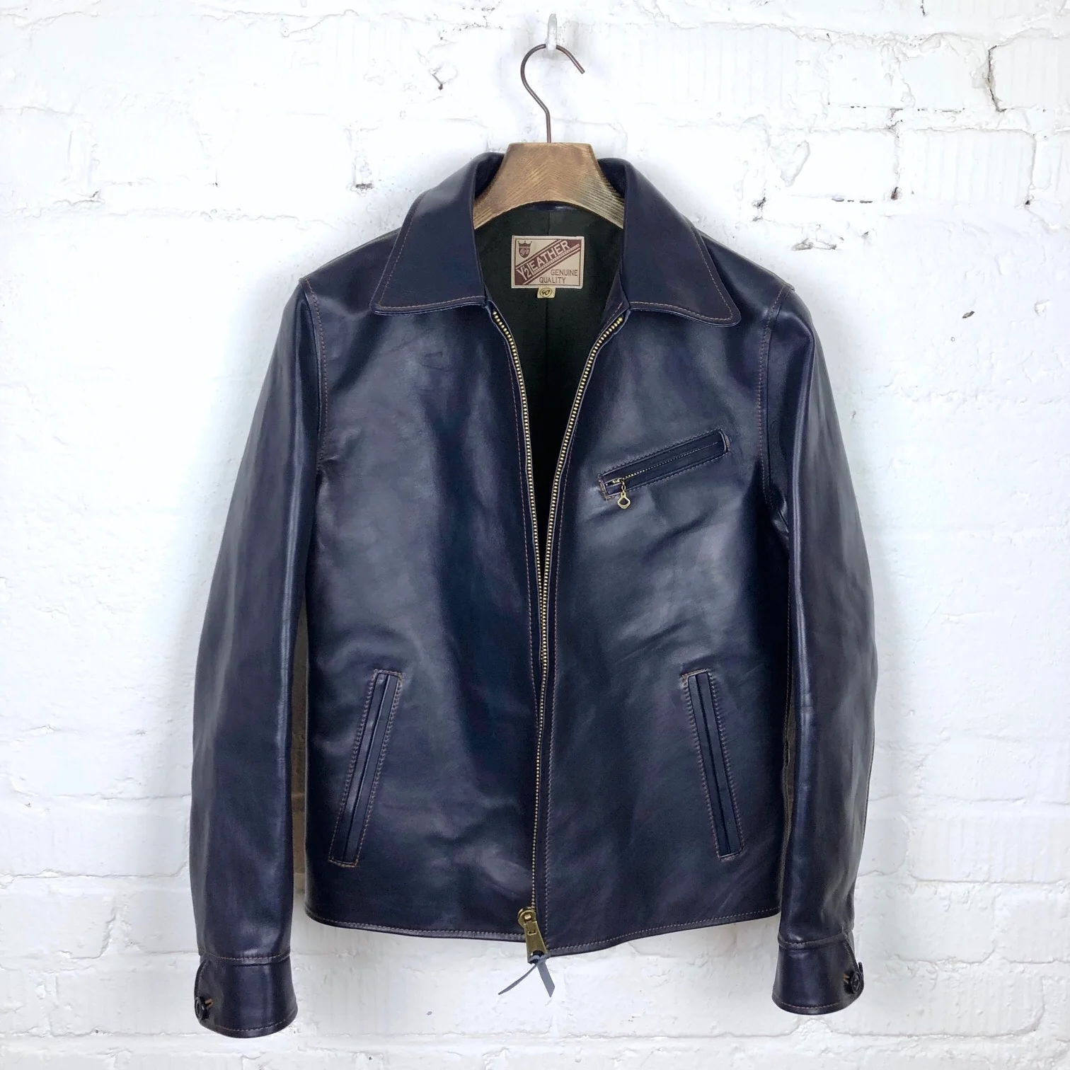y'2 leather | indigo horse single riders jacket (ir-42) - Image 4