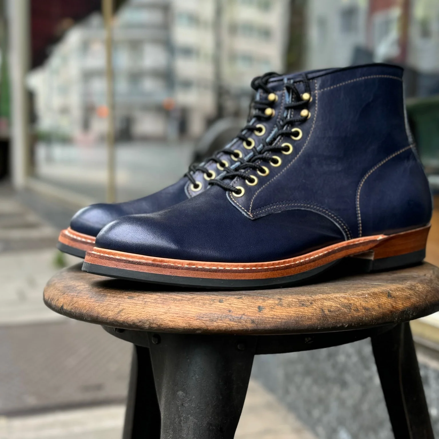 y'2 leather | indigo horse work boots (is-02) - Image 7