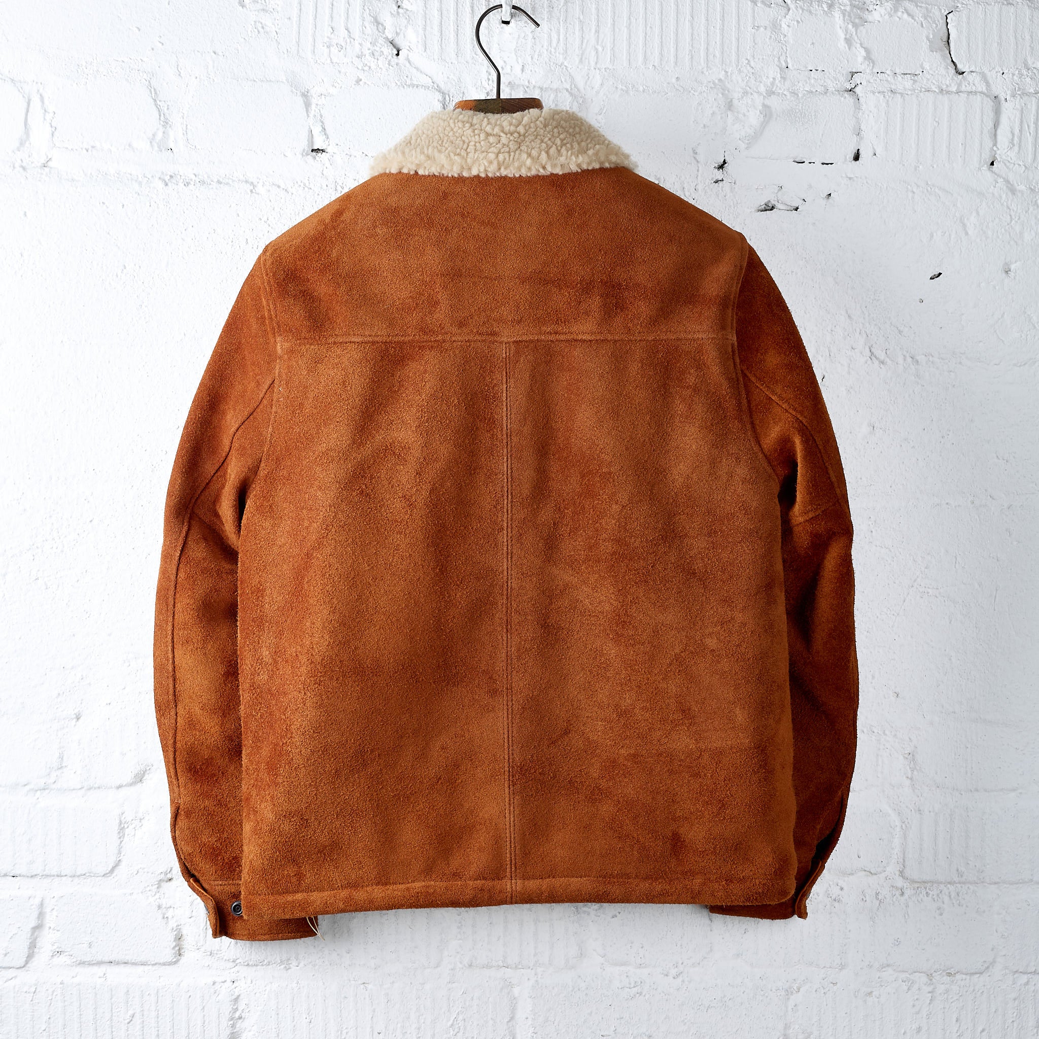 y'2 leather | steer roughout ranch coat (wj-02) - camel - Image 3
