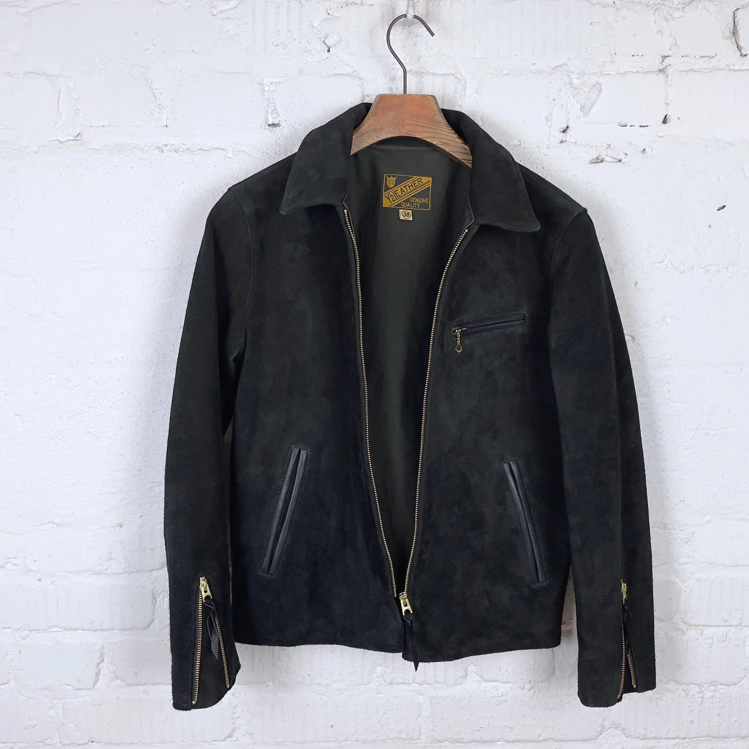 y'2 leather | steer suede single riders black (tr-65) - Image 6