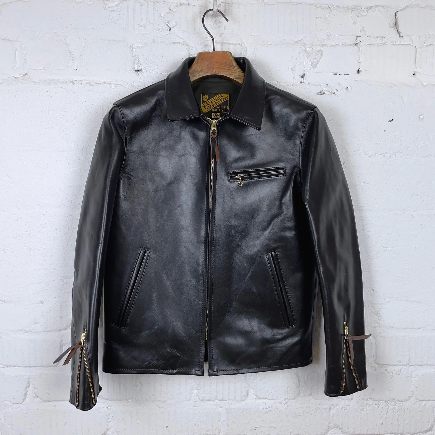 y'2 leather | vintage horse light single riders black (pr-65)