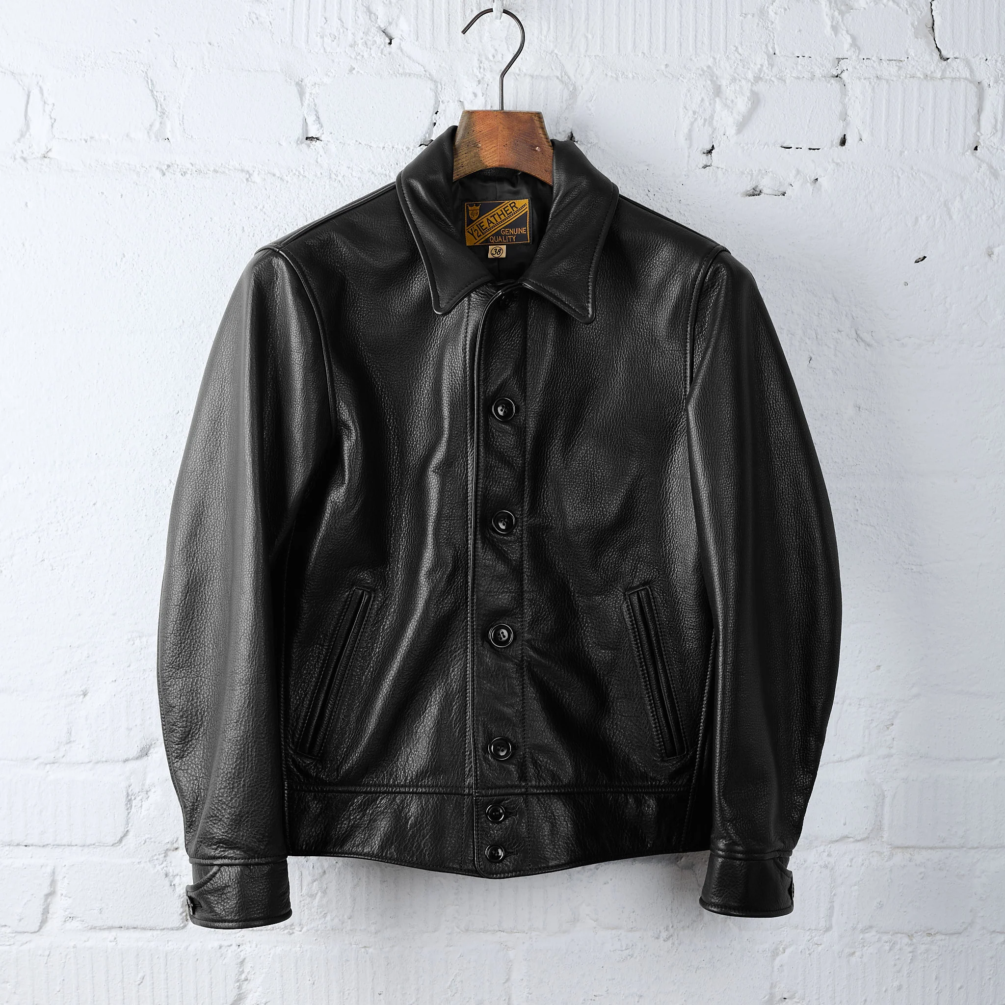 y'2 leather x stuf|f | 10 years anniversary cossack jacket (sb-162) - black