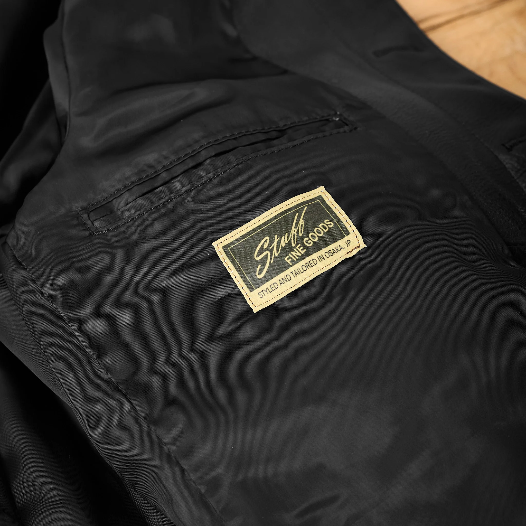 y'2 leather x stuf|f | 10 years anniversary cossack jacket (sb-162) - black - Image 11