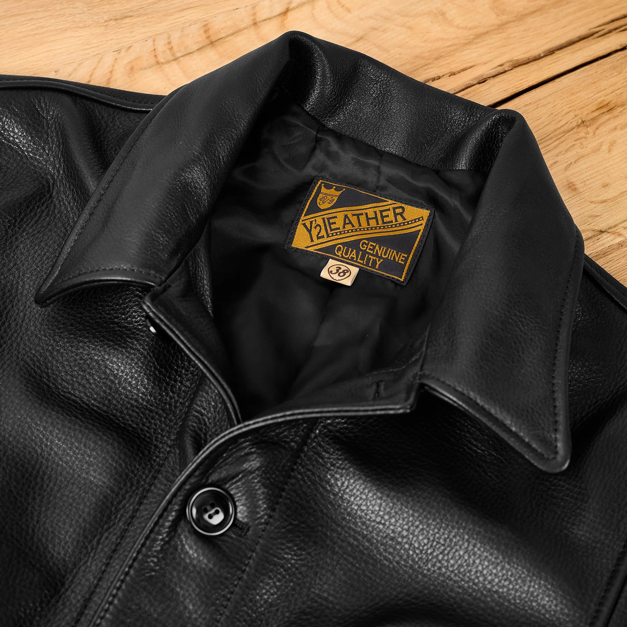 y'2 leather x stuf|f | 10 years anniversary cossack jacket (sb-162) - black - Image 6