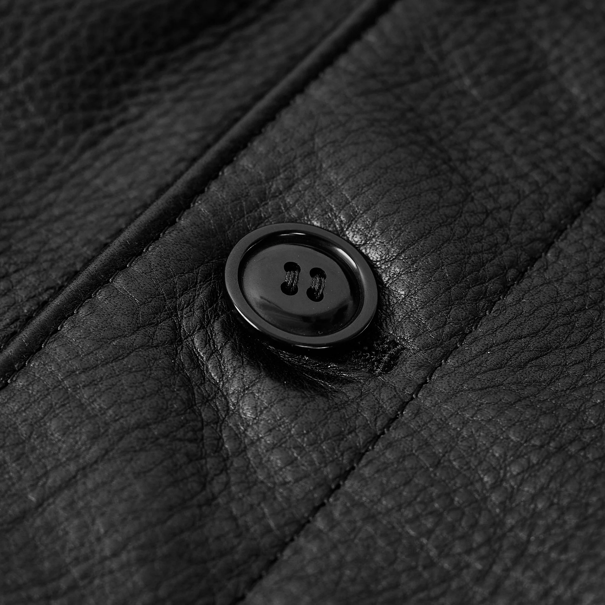 y'2 leather x stuf|f | 10 years anniversary cossack jacket (sb-162) - black - Image 7