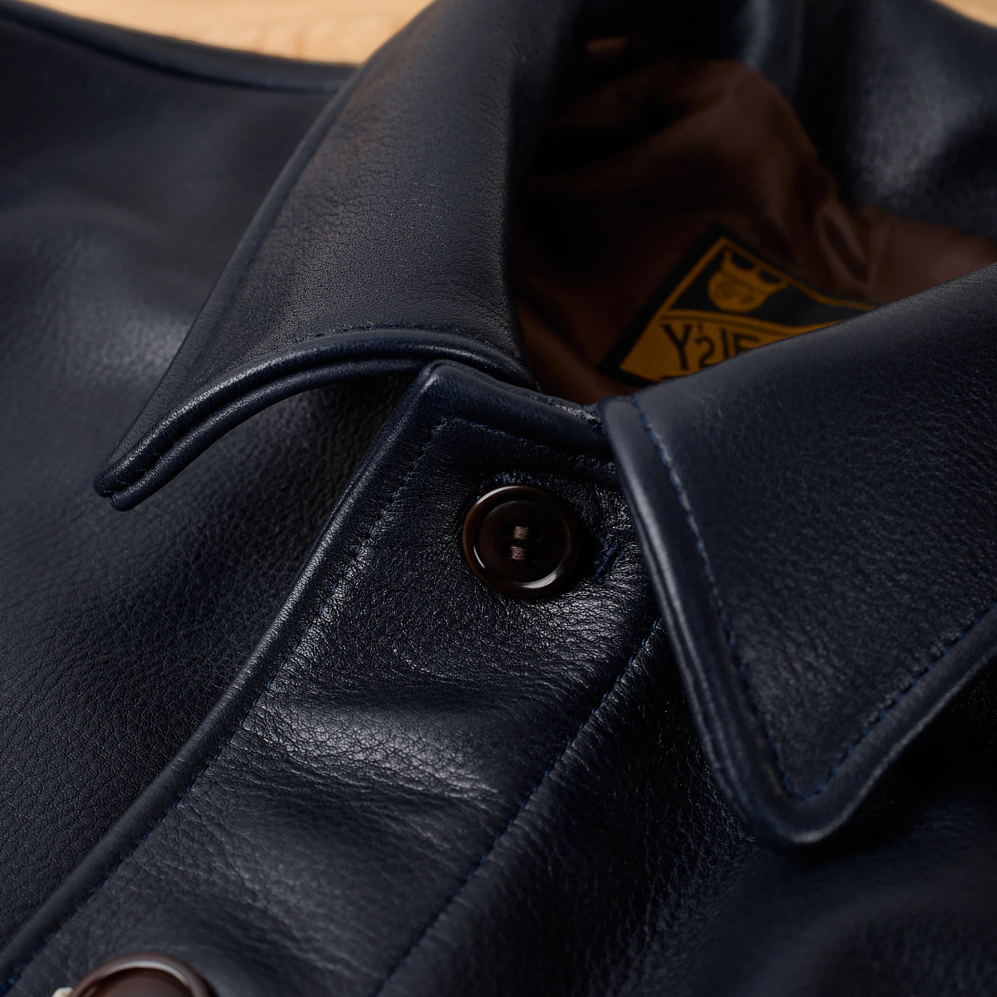 y'2 leather x stuf|f | 10 years anniversary cossack jacket (sb-162) - navy - Image 4
