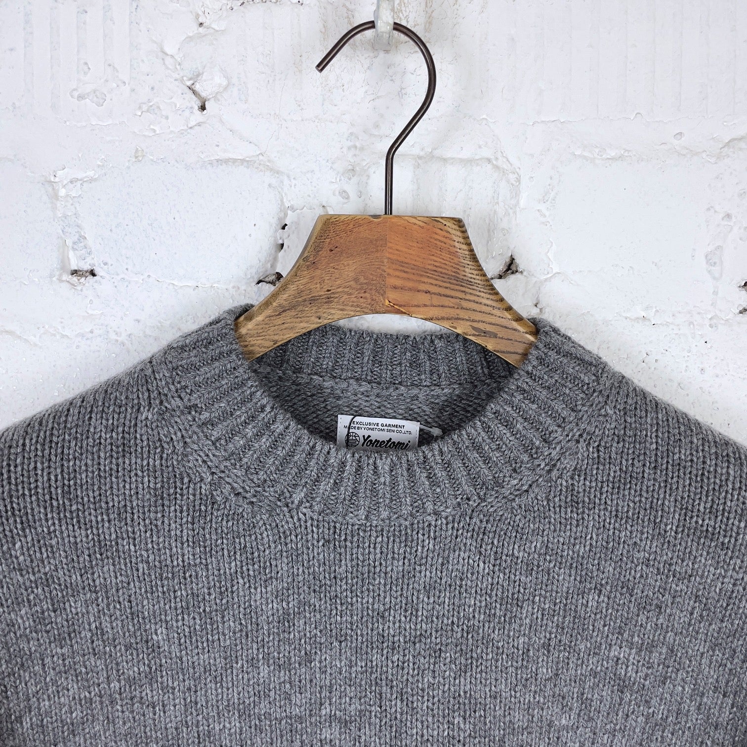 yonetomi | soft lambswool sweater - grey - Image 4
